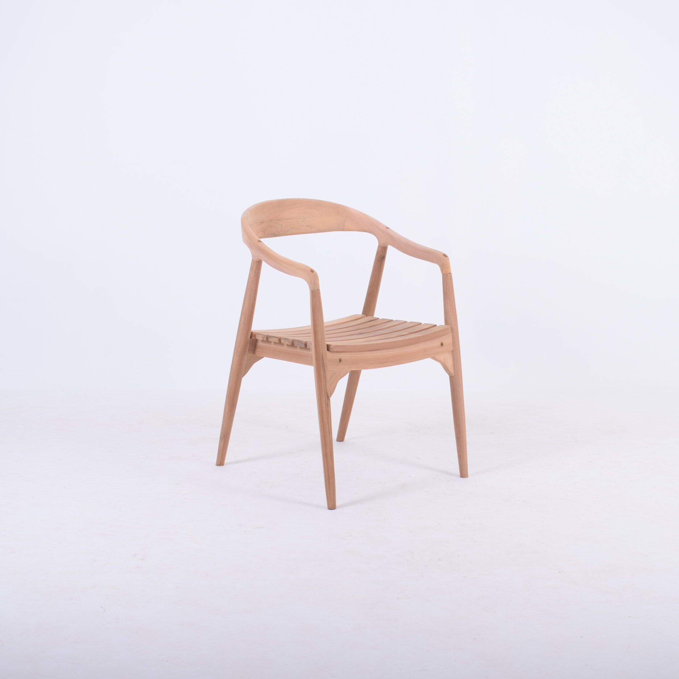OZZIE DINING ARM CHAIR (SLAT)
