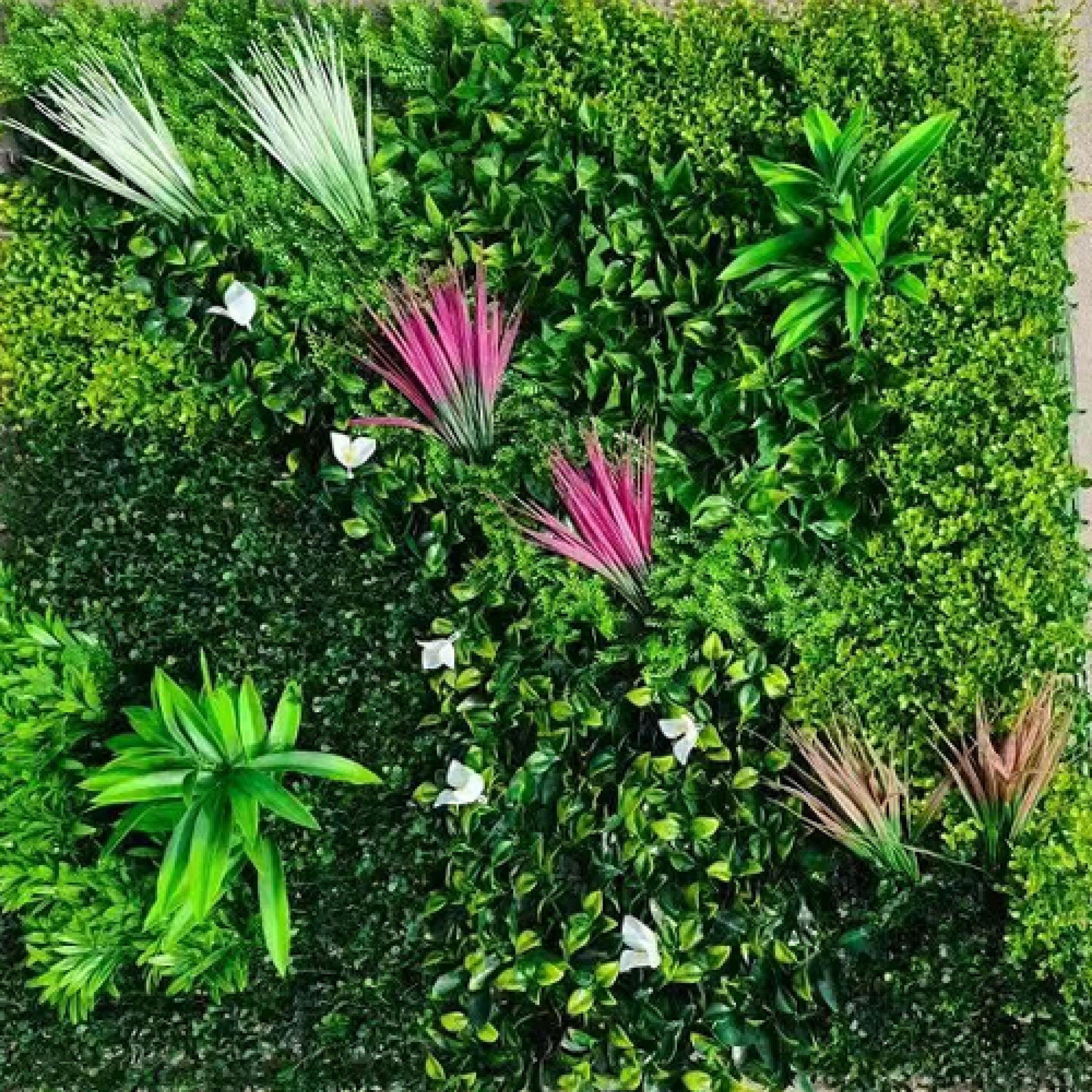Künstliche Blumenwand Model 1